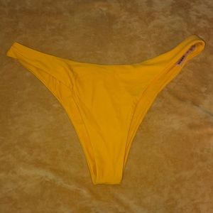 Yellow cheeky bikini bottom!